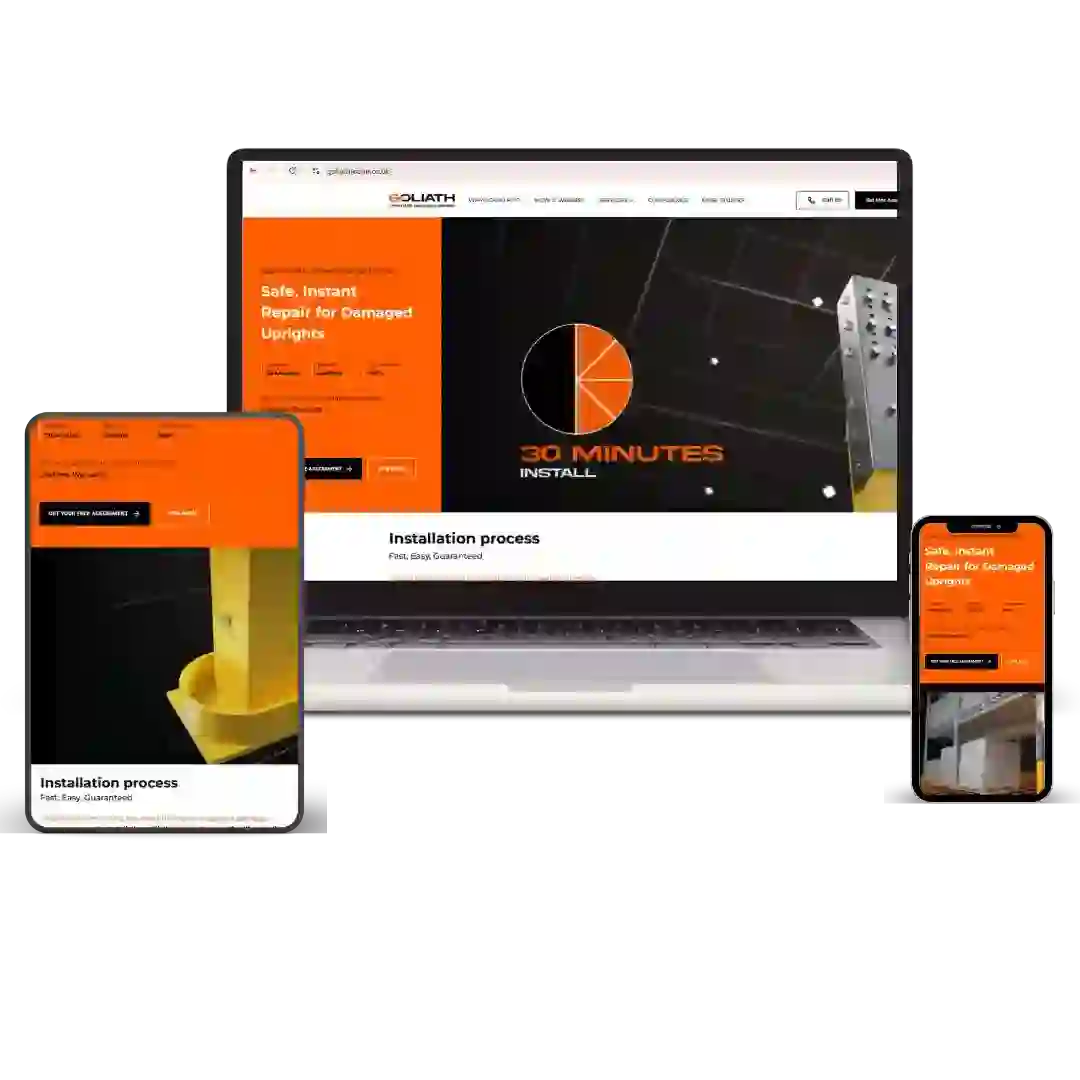 Goliath Upright Racking Repair website preview